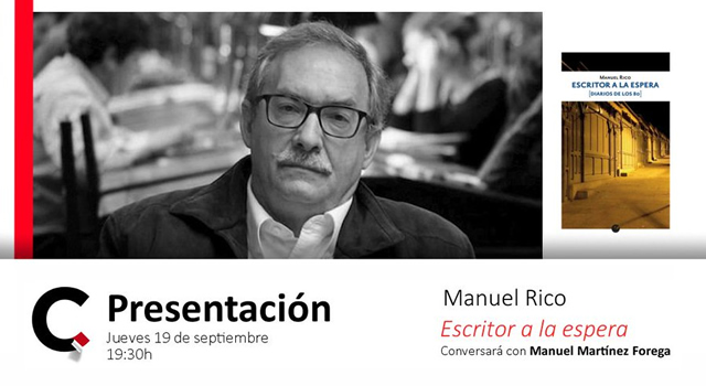 Manuel Rico presenta Escritor a la espera en Librería Cálamo